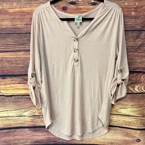 Como Vintage Blush Button-Down Shirt